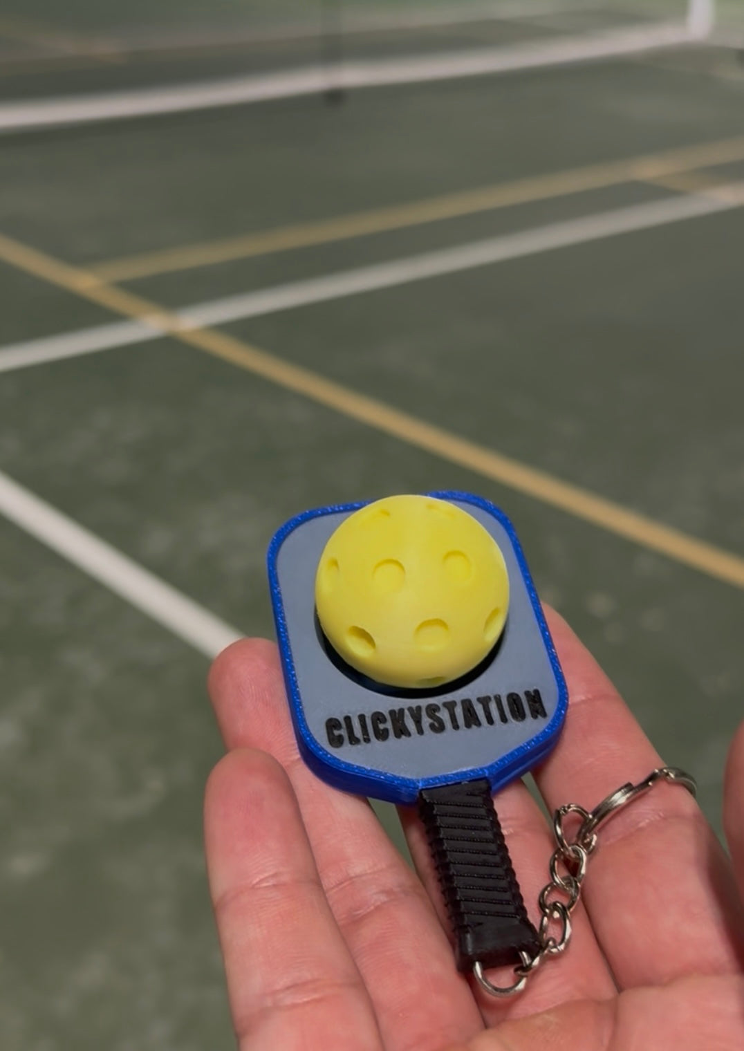 Pickleball Paddle - Fidget Keychain